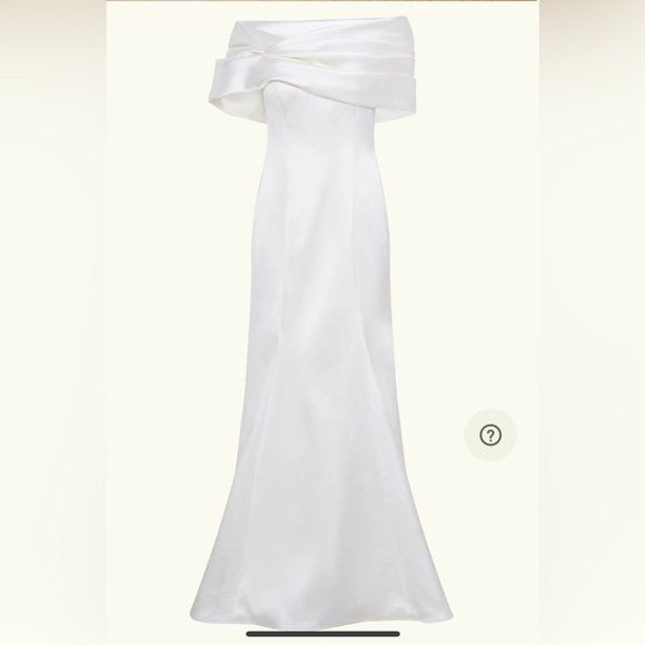 MESHKI SAOSIRE Satin Wedding Gown Size Medium - Picture 6 of 7